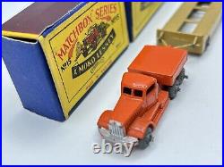 MATCHBOX LESNEY 15 & 16 A DIAMOND T PRIME MOVER AND TRAILER Boxed