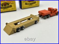 MATCHBOX LESNEY 15 & 16 A DIAMOND T PRIME MOVER AND TRAILER Boxed