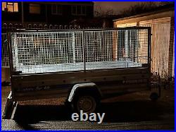 MODEL 8.7 x 4.2 SINGLE AXLE WITH 80CM MESH AND TOP CRATE TRAILER 750KG