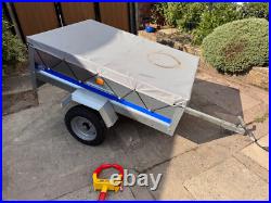 Maypole SY150 Trailer With Flat Cover, Wheel Lock and Spare Wheel USED TWICE Maypole SY150 Trailer With Flat Cover, Wheel Lock and Spare Wheel USED TWICE