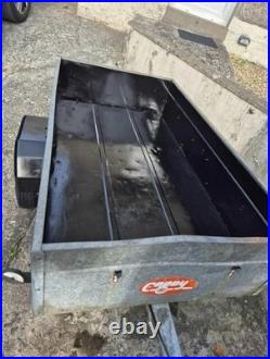 Metal Trailer Suitable For Towing With Cover And Spare Tyre