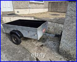 Metal Trailer Suitable For Towing With Cover And Spare Tyre