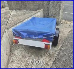 Metal Trailer Suitable For Towing With Cover And Spare Tyre