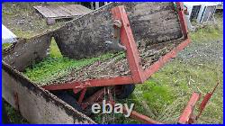 Metal frame garden tipper trailer (wood needs replacing)