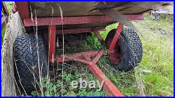 Metal frame garden tipper trailer (wood needs replacing)