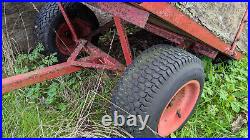 Metal frame garden tipper trailer (wood needs replacing)