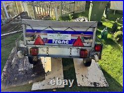 Metal trailer with cover