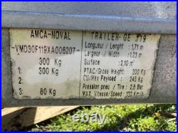 Metal trailer with cover