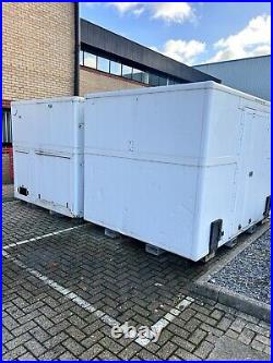 Mobile trailer pod trailer complete with hydraulic wheels