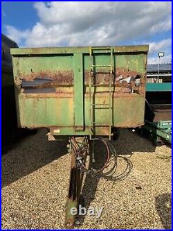 Muck trailer large tipping working needs non structural welding