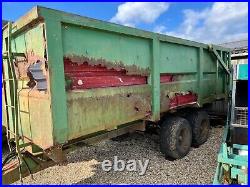 Muck trailer large tipping working needs non structural welding