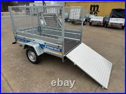 New Cage Trailer 6x4 Knott Suspension 750kg Tipping Car Trailer Tail Ramp