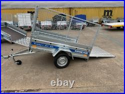 New Cage Trailer 6x4 Knott Suspension 750kg Tipping Car Trailer Tail Ramp