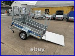 New Cage Trailer 6x4 Knott Suspension 750kg Tipping Car Trailer Tail Ramp
