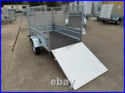 New Cage Trailer 6x4 Knott Suspension 750kg Tipping Car Trailer Tail Ramp