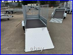 New Cage Trailer 6x4 Knott Suspension 750kg Tipping Car Trailer Tail Ramp