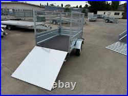 New Cage Trailer 6x4 Knott Suspension 750kg Tipping Car Trailer Tail Ramp