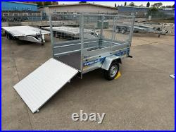 New Cage Trailer 6x4 Knott Suspension 750kg Tipping Car Trailer Tail Ramp New Cage Trailer 6x4 Knott Suspension 750kg Tipping Car Trailer Tail Ramp