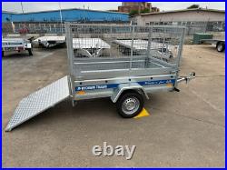 New Cage Trailer 6x4 Knott Suspension 750kg Tipping Car Trailer Tail Ramp New Cage Trailer 6x4 Knott Suspension 750kg Tipping Car Trailer Tail Ramp