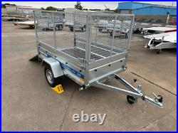 New Cage Trailer 6x4 Knott Suspension 750kg Tipping Car Trailer Tail Ramp