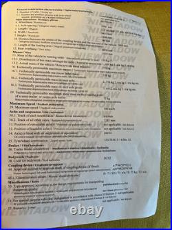 Niewiadow 2018 BO 7202 single axle trailer 7ft x 4ft (approx)