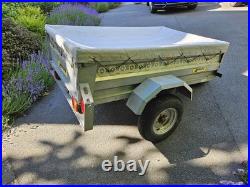 Noval Portaflot Galvanised Utility Trailer with Cover & Spare Wheel