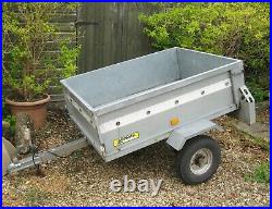 Noval Portaflot Tipping Trailer. 3ft x 4ft. Rarely used. Working Electrics