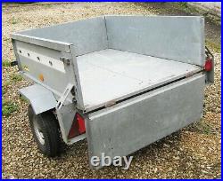 Noval Portaflot Tipping Trailer. 3ft x 4ft. Rarely used. Working Electrics