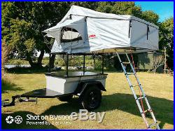 Overland Expedition Camping Trailer, Roof Top Tent, 4x4, Awning, Hot Water