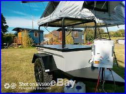 Overland Expedition Camping Trailer, Roof Top Tent, 4x4, Awning, Hot Water