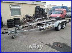 PEITZ flat bed, car transporter trailer recovery 13ft x 7ft 4.0m x 2,1m 2500 kg
