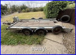PRG SPORT Tilting Car Trailer, with Winch, Toolbox And Wheel Rack PRG SPORT Tilting Car Trailer, with Winch, Toolbox And Wheel Rack