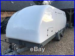 PRG Tracsporter XW enclosed car trailer, hydraulic tilt bed
