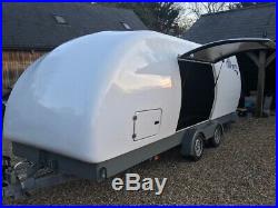PRG Tracsporter XW enclosed car trailer, hydraulic tilt bed
