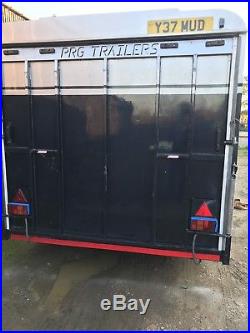 PRG Transporter Large Box Trailer Black With Bench Race Car Use Twin Axle