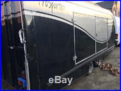 PRG Transporter Large Box Trailer Black With Bench Race Car Use Twin Axle