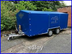PRG Twin Axle Hydraulic Tilt Car Transporter Trailer with Cover and Manual Winch