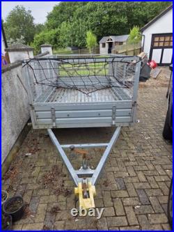 Paxton 8'x4' Galvanised Road Trailer With Cage Paxton 8'x4' Galvanised Road Trailer With Cage