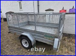 Paxton 8'x4' Galvanised Road Trailer With Cage Paxton 8'x4' Galvanised Road Trailer With Cage
