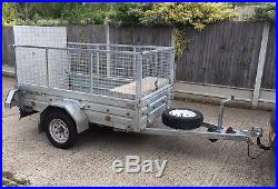 Paxton 8x4 Trailer With Cage, Ramp, Tool Box, Spare Wheel Great Condition
