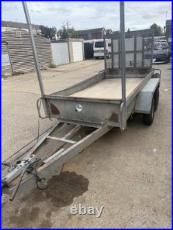 Plant Trailer 8x4 Twin Axle Steel Frame Heavy Duty Trailer 2 Tonne