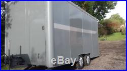 Race car transporter box trailer tilt bed carriage trailer