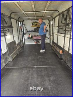 Race car transporter inclosed box trailer