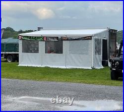 Race exhibition trailer large awning. Aluminium body 1 year old- full electrics