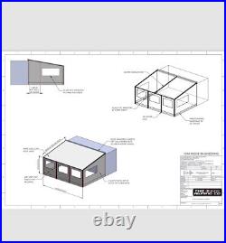 Race exhibition trailer large awning. Aluminium body 1 year old- full electrics