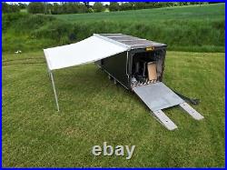 Race exhibition trailer large awning. Aluminium body 1 year old- full electrics