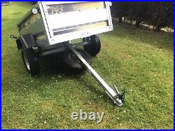 Rare 2019 Erde 143 Tipping Trailer, 10 Wheels, Top Cover Perfect Camping, Spare