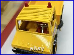 Rare Britains Autoway Unimog Snow Plough & Gritting Trailer Near Mint & Boxed