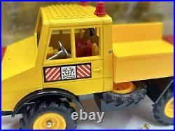 Rare Britains Autoway Unimog Snow Plough & Gritting Trailer Near Mint & Boxed