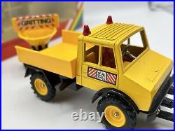 Rare Britains Autoway Unimog Snow Plough & Gritting Trailer Near Mint & Boxed